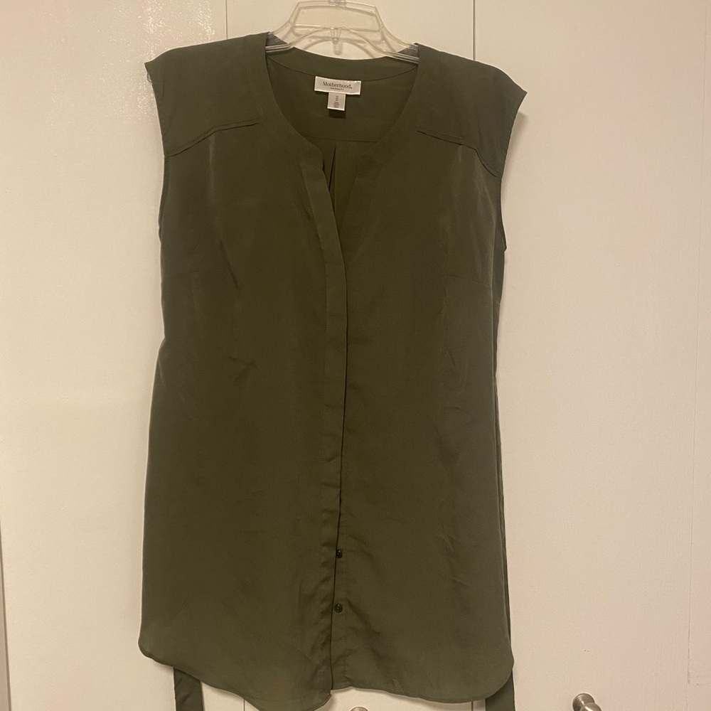 Motherhood maternity blouse / tunic. Size medium with a cross tie.